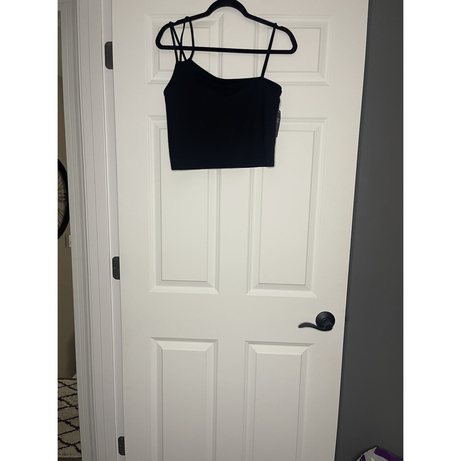 Abercrombie And Fitch One Shoulder Asymmetrical Crop Tank Top Large Nwt